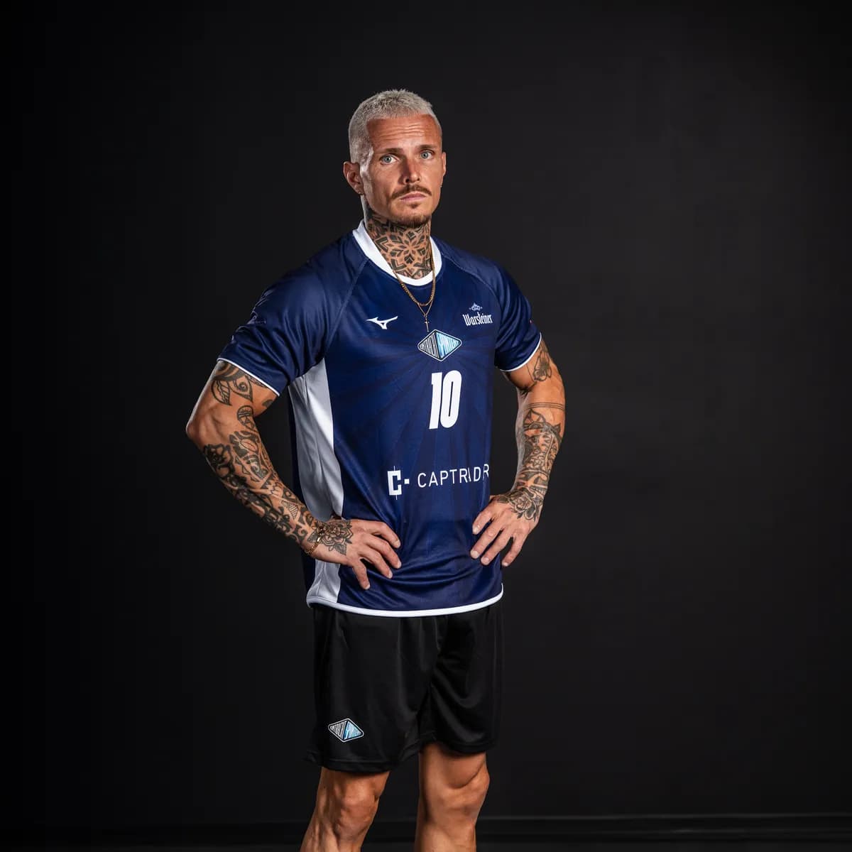 Spieler im Eintracht-Spontent-Trikot